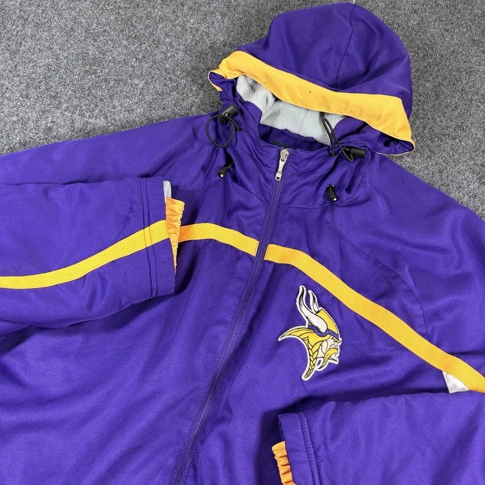 Vintage Reebok NFL Minnesota‎ Vikings Men's Jacket Size Medium Embroidered